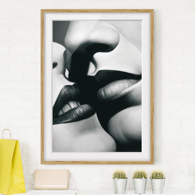 

Póster enmarcado - Passion Dimensión LxA: 24cm x 18cm, Marco: Roble
