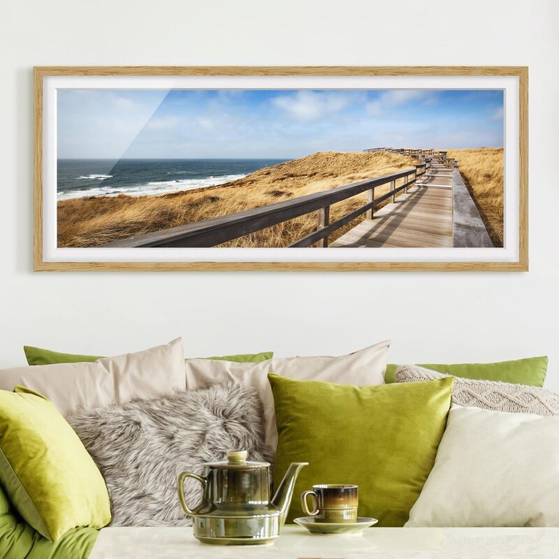 

Póster enmarcado - Passeggiata Del Nord Dimensión LxA: 30cm x 75cm, Marco: Roble