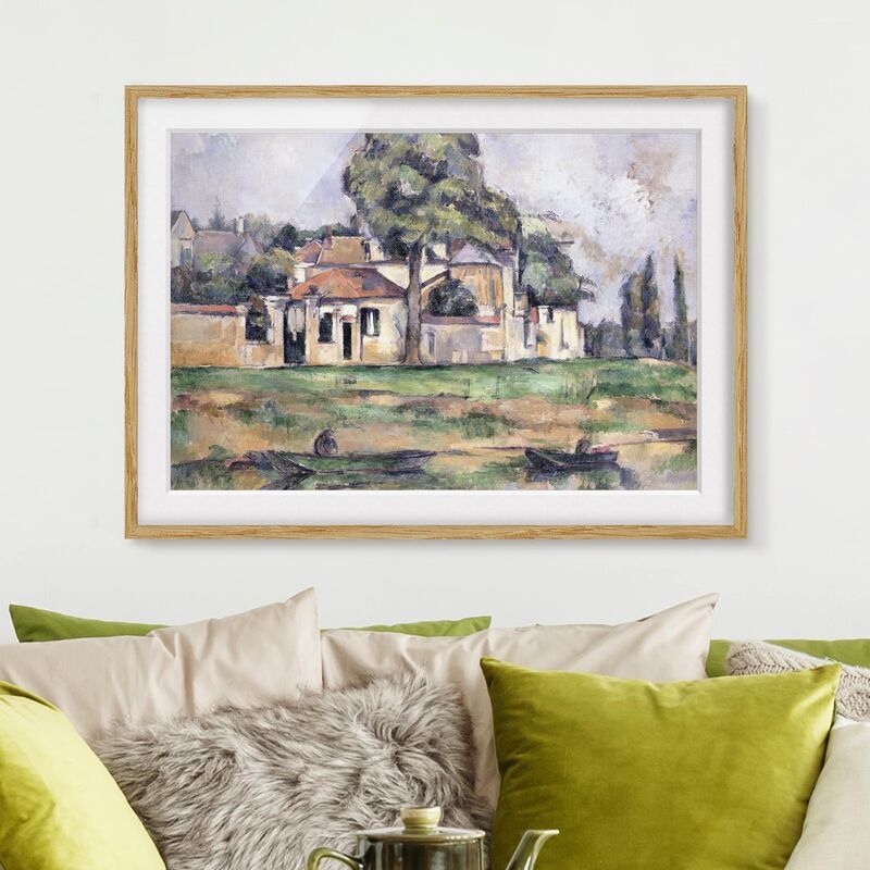 

Póster enmarcado - Paul Cézanne - Banks Of The Marne Dimensión LxA: 30cm x 40cm, Marco: Roble
