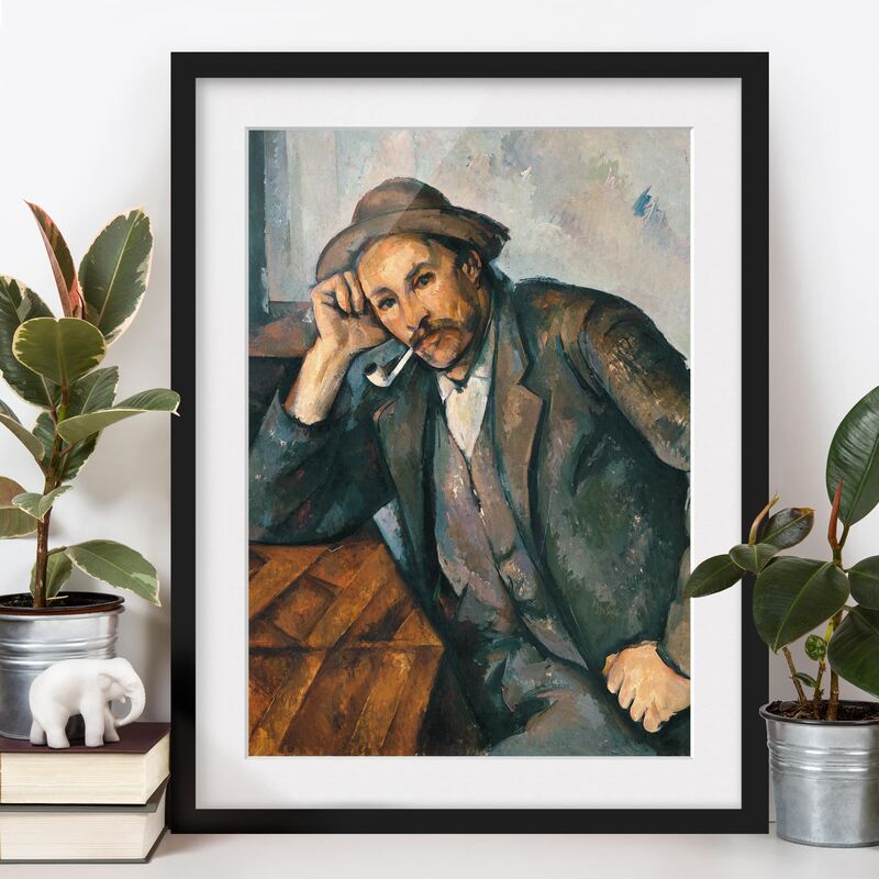 

Póster enmarcado - Paul Cézanne - The Pipe Smoker Dimensión LxA: 40cm x 30cm, Marco: Negro