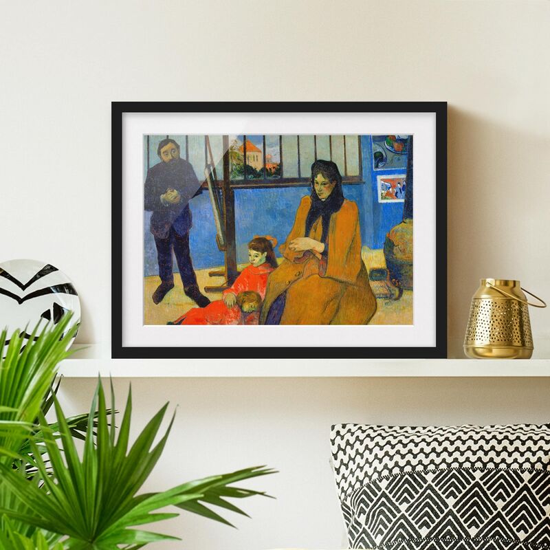 

Póster enmarcado - Paul Gauguin - Family Schuffenecker Dimensión LxA: 50cm x 70cm, Marco: Negro