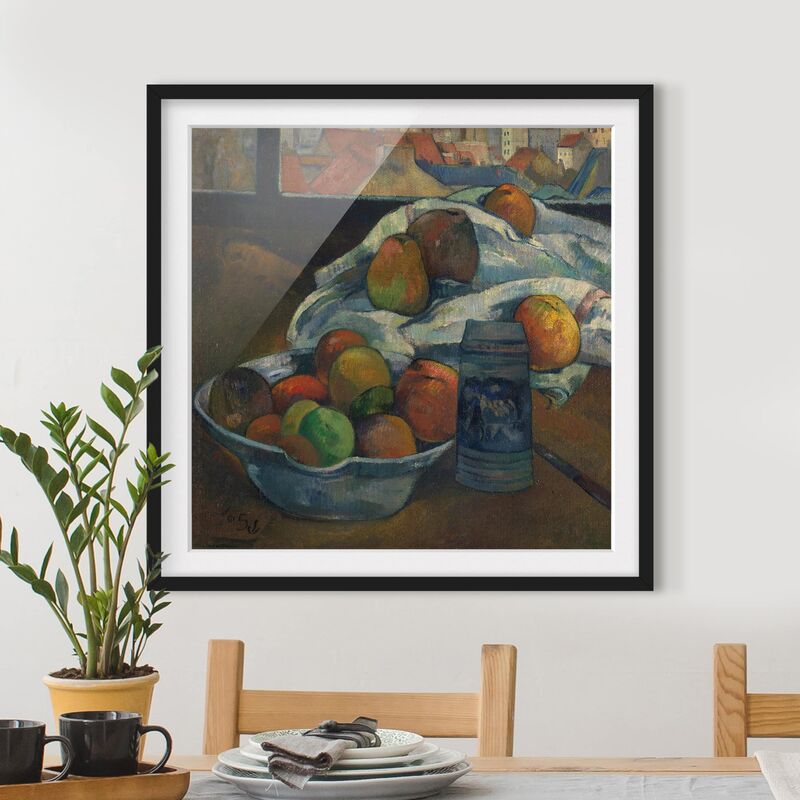 

Póster enmarcado - Paul Gauguin - Fruit Bowl Dimensión LxA: 50cm x 50cm, Marco: Negro