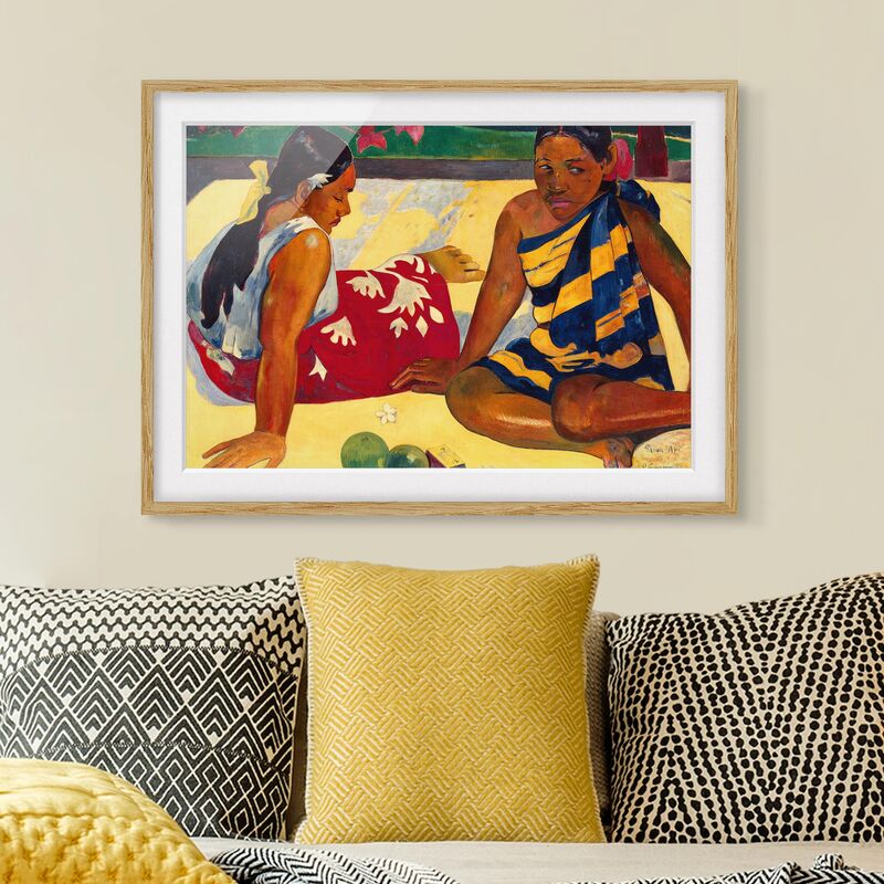 

Póster enmarcado - Paul Gauguin - Women Of Tahiti Dimensión LxA: 70cm x 100cm, Marco: Roble