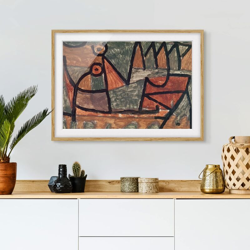 

Póster enmarcado - Paul Klee - Boating Dimensión LxA: 18cm x 24cm, Marco: Roble