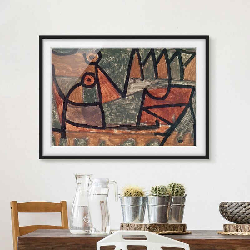 

Póster enmarcado - Paul Klee - Boating Dimensión LxA: 30cm x 40cm, Marco: Negro
