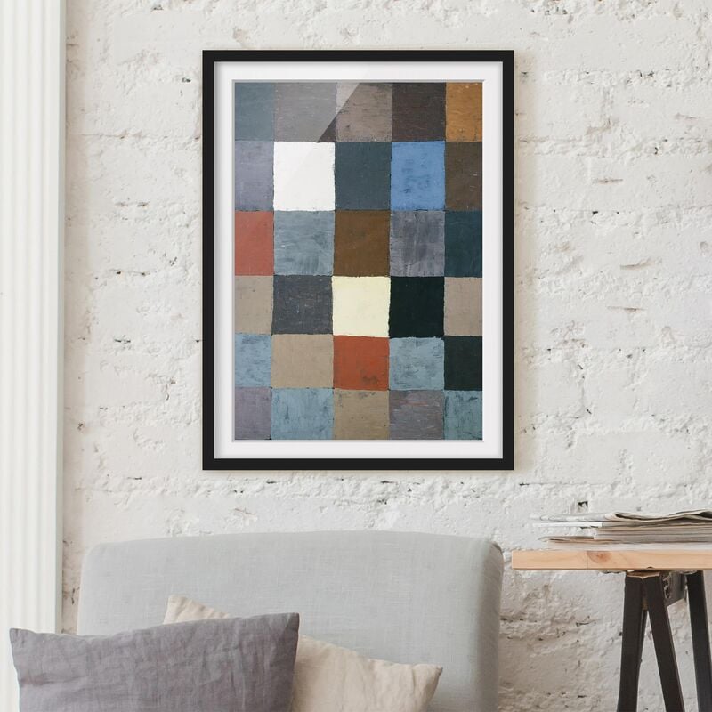 

Póster enmarcado - Paul Klee - Color Chart (On Gray) Dimensión LxA: 24cm x 18cm, Marco: Negro