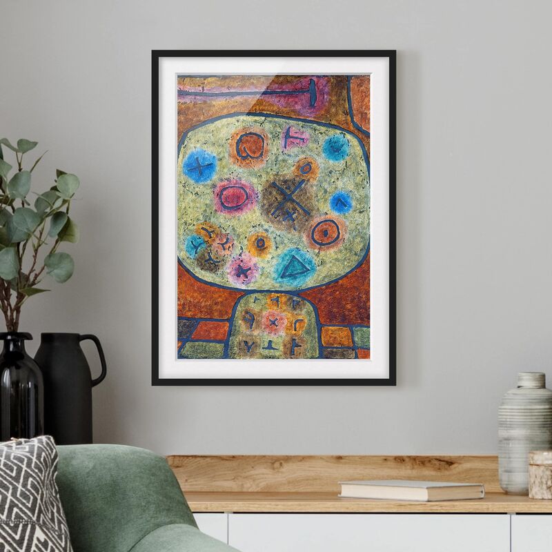 

Póster enmarcado - Paul Klee - Flowers In Stone Dimensión LxA: 24cm x 18cm, Marco: Negro