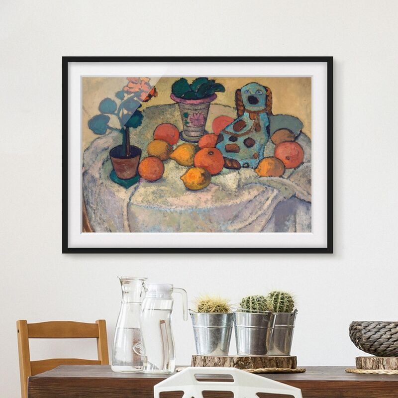 

Póster enmarcado - Paula Modersohn-Becker - Still Life With Oranges Dimensión LxA: 50cm x 70cm, Marco: Negro