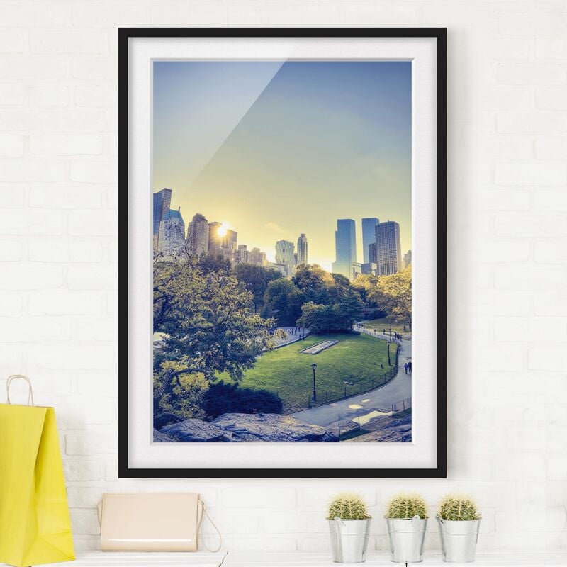 

Póster enmarcado - Peaceful Central Park Dimensión LxA: 100cm x 70cm, Marco: Negro