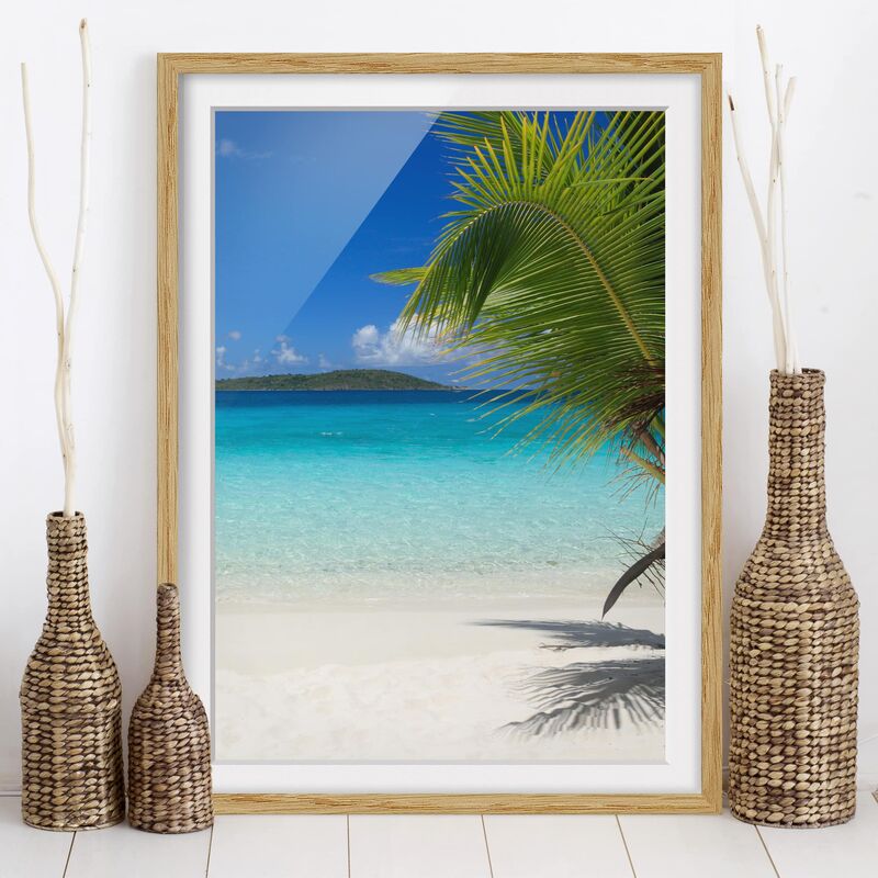 

Póster enmarcado - Perfect Maledives Dimensión LxA: 40cm x 30cm, Marco: Roble