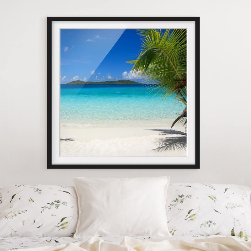 

Póster enmarcado - Perfect Maledives Dimensión LxA: 30cm x 30cm, Marco: Negro