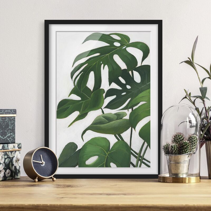 

Póster enmarcado - Piante Preferite - Monstera Dimensión LxA: 70cm x 50cm, Marco: Negro