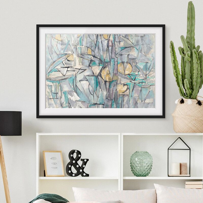 

Póster enmarcado - Piet Mondrian - Composition X Dimensión LxA: 40cm x 55cm, Marco: Negro