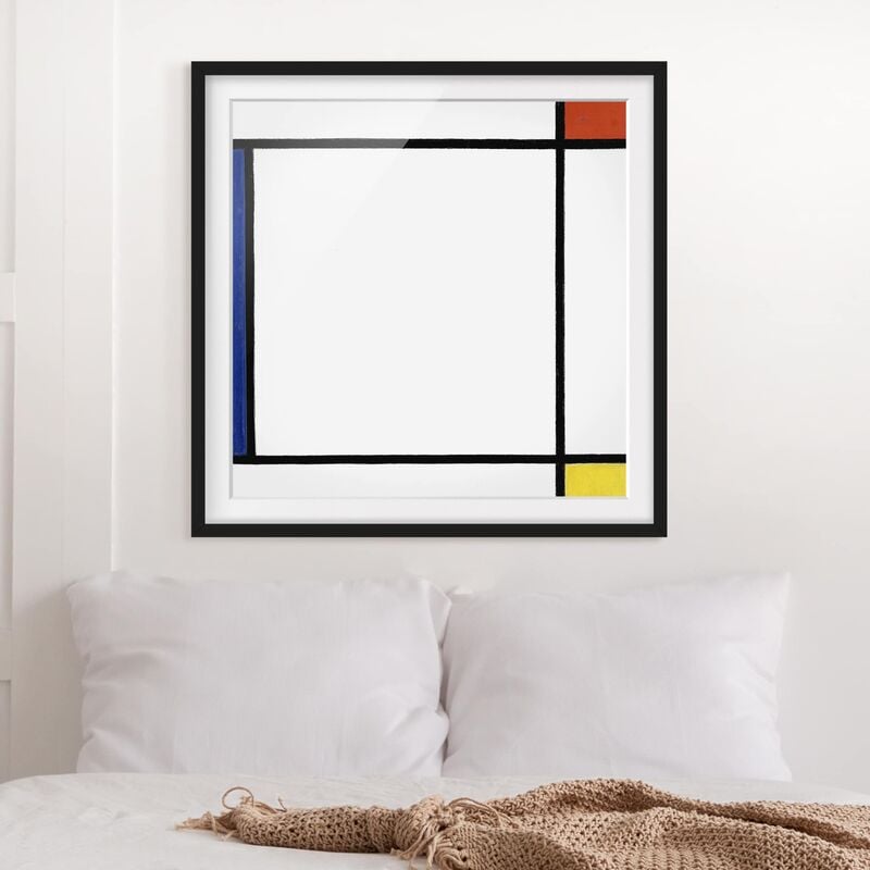 

Póster enmarcado - Piet Mondrian - Composition Iii Dimensión LxA: 70cm x 70cm, Marco: Negro