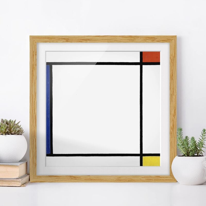 

Póster enmarcado - Piet Mondrian - Composition Iii Dimensión LxA: 50cm x 50cm, Marco: Roble