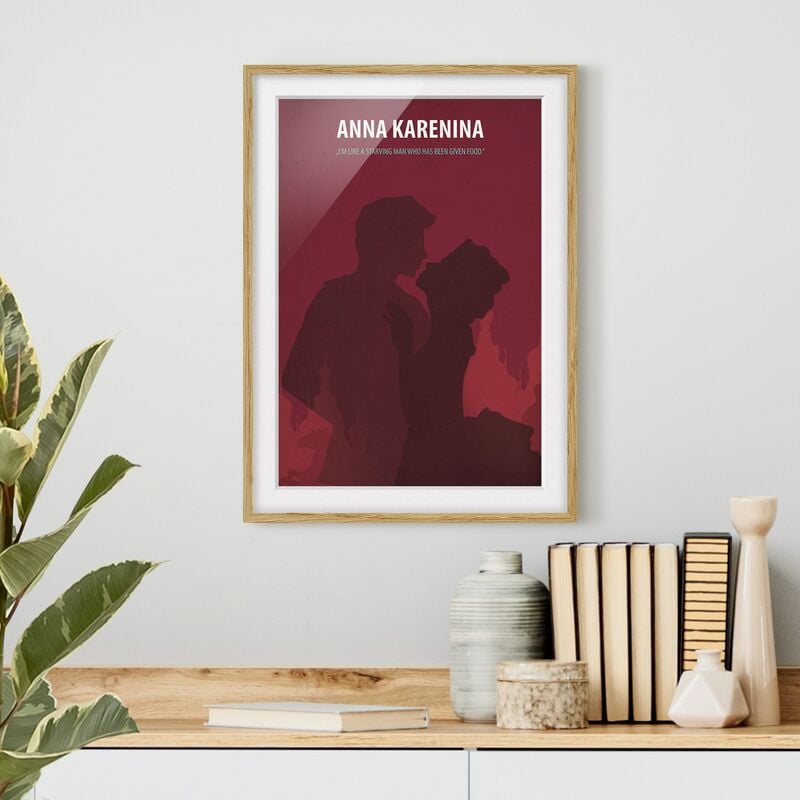 

Póster enmarcado - Poster del film Anna Karenina Dimensión LxA: 40cm x 30cm, Marco: Roble