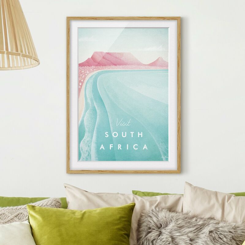 

Póster enmarcado - Poster Travel - Sud Africa Dimensión LxA: 100cm x 70cm, Marco: Roble