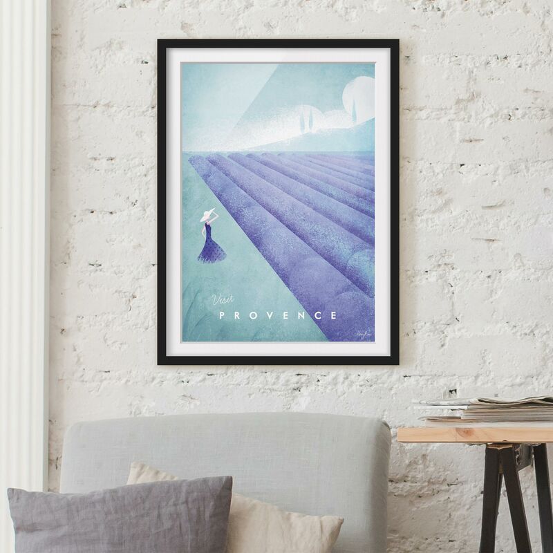 

Póster enmarcado - Poster Viaggi - Provenza Dimensión LxA: 100cm x 70cm, Marco: Negro