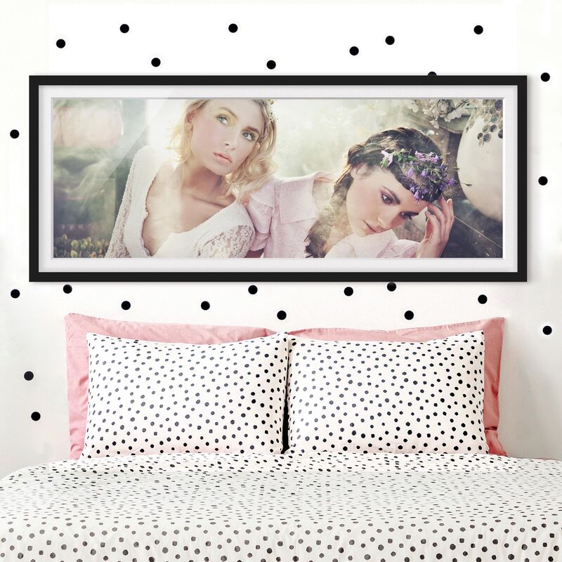 

Póster enmarcado - Primavera Ninfe Dimensión LxA: 50cm x 130cm, Marco: Negro