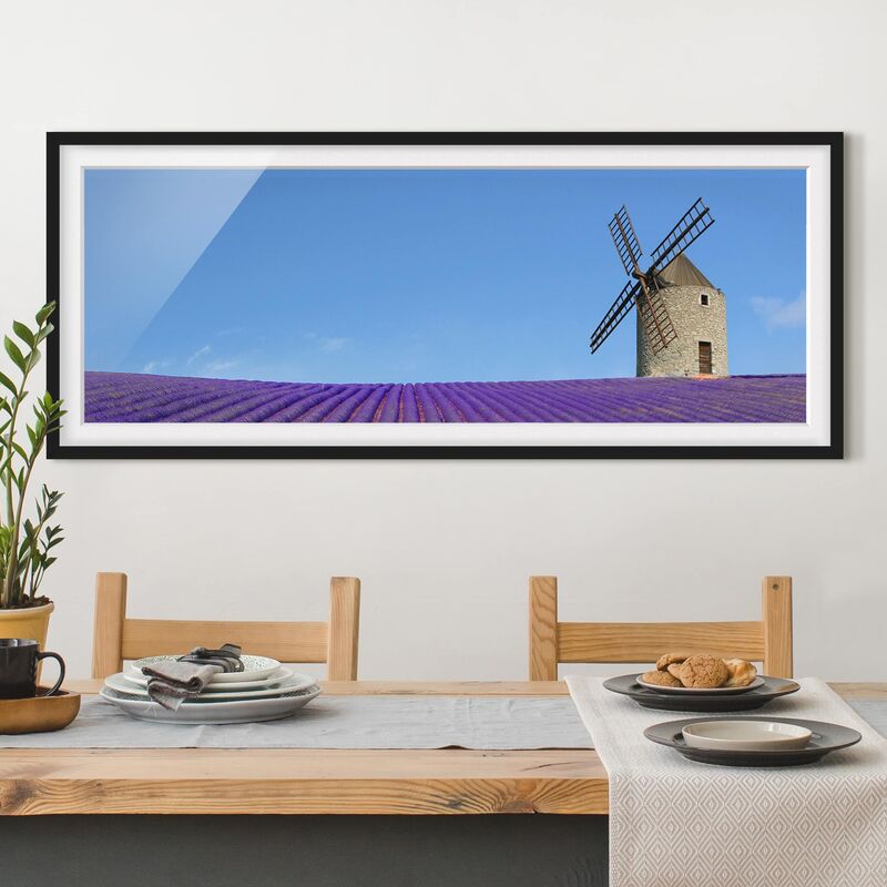 

Póster enmarcado - Profumo Di Lavanda In Provenza Dimensión LxA: 30cm x 75cm, Marco: Negro