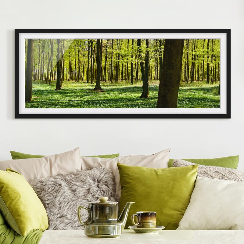 

Póster enmarcado - Radura Dimensión LxA: 50cm x 130cm, Marco: Negro