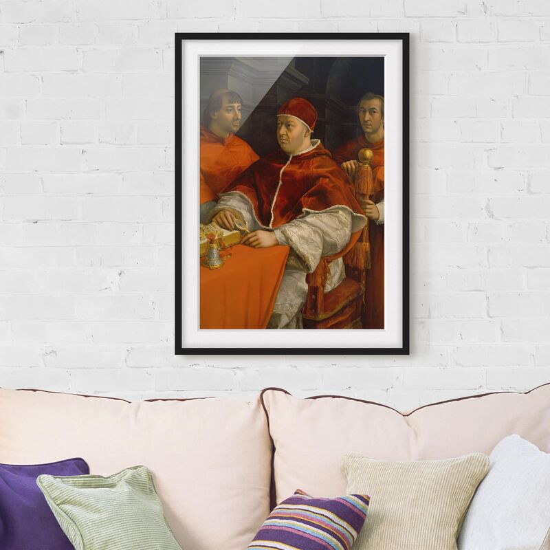 

Póster enmarcado - Raffael - Portrait Of Pope Leo X Dimensión LxA: 40cm x 30cm, Marco: Negro