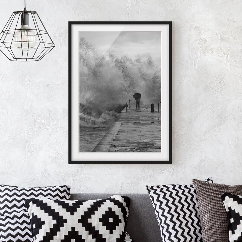 

Póster enmarcado - Raging Sea Dimensión LxA: 40cm x 30cm, Marco: Negro
