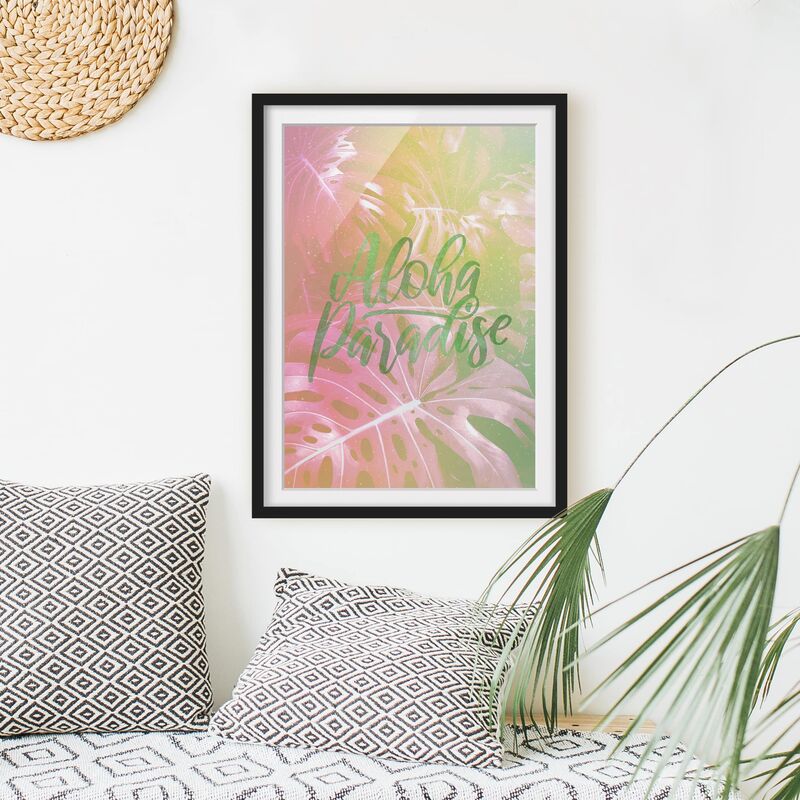 

Póster enmarcado - Rainbow - Aloha Paradise Dimensión LxA: 70cm x 50cm, Marco: Negro