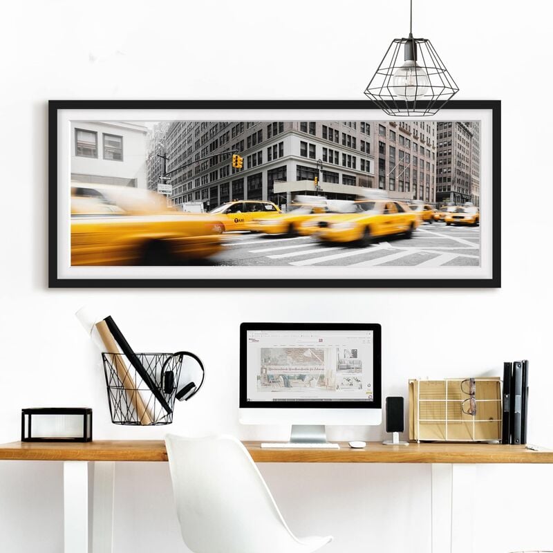

Póster enmarcado - Rapid New York Dimensión LxA: 30cm x 75cm, Marco: Negro