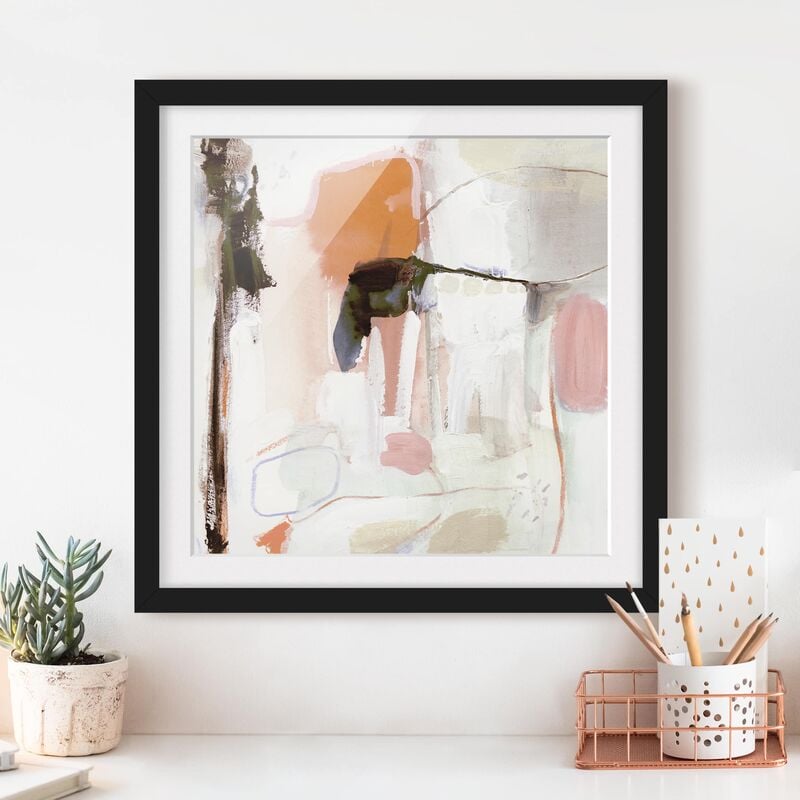 

Póster enmarcado - Ravel II Dimensión LxA: 70cm x 70cm, Marco: Negro