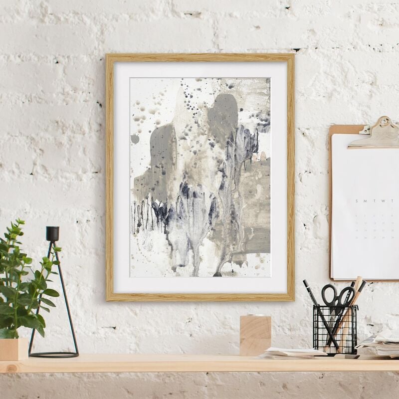 

Póster enmarcado - Rendo Omaggio A Taupe Dimensión LxA: 70cm x 50cm, Marco: Roble