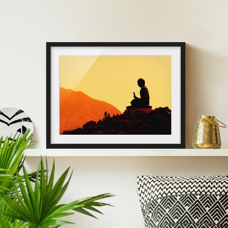 

Póster enmarcado - Resting Buddha Dimensión LxA: 70cm x 100cm, Marco: Negro