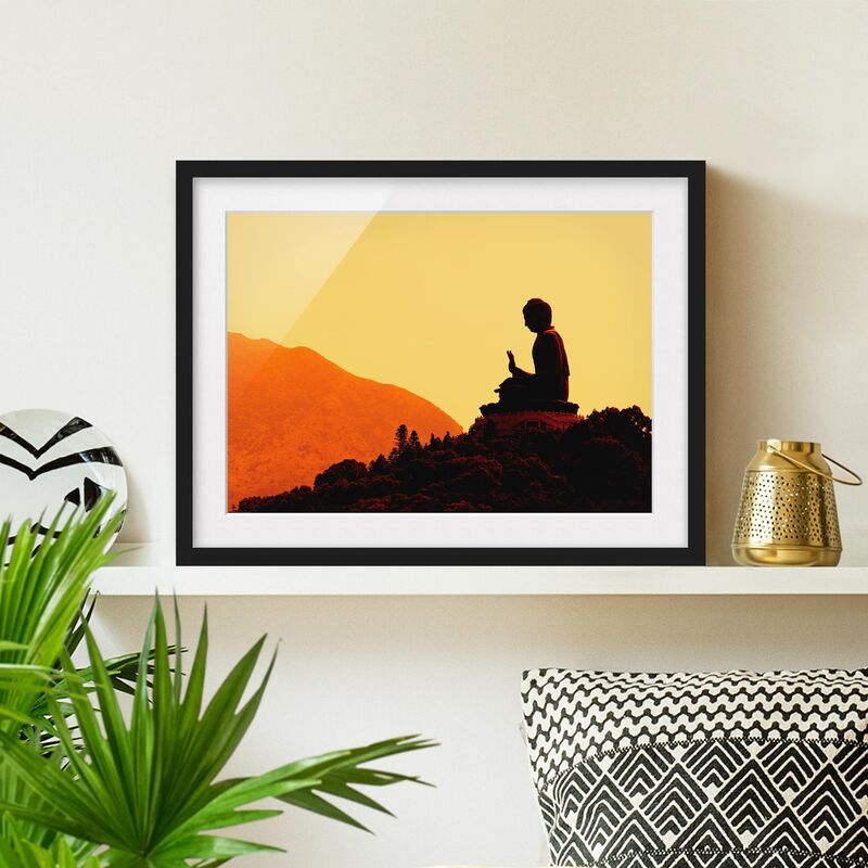 

Póster enmarcado - Resting Buddha Dimensión LxA: 30cm x 40cm, Marco: Negro