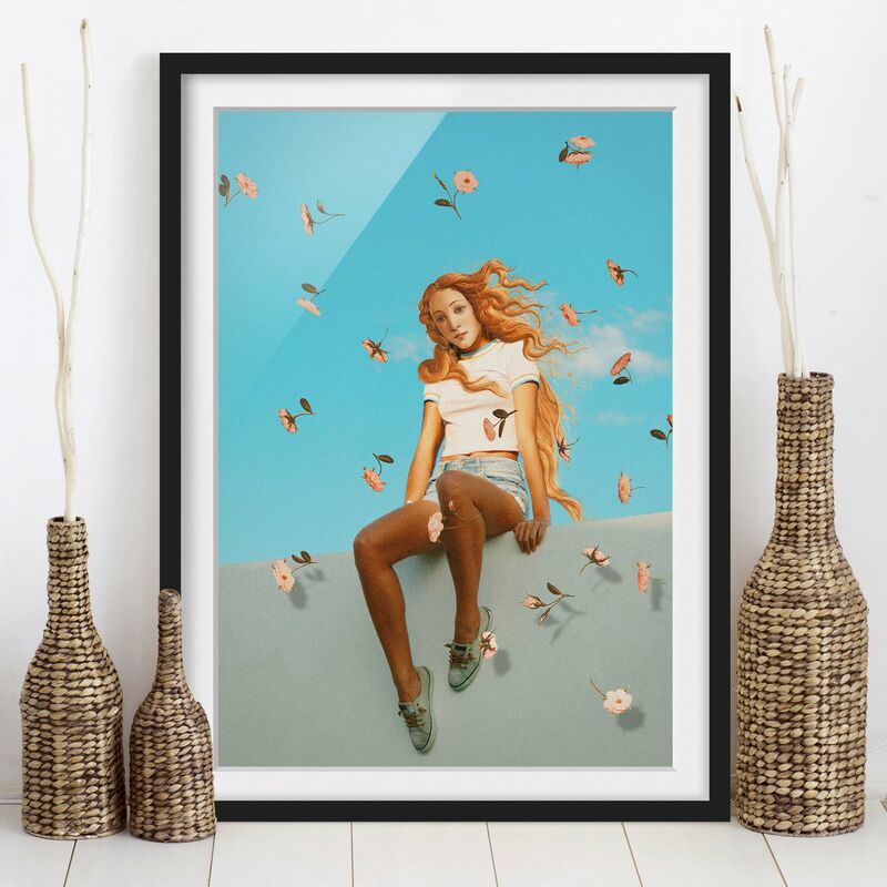

Póster enmarcado - Retro Venus Dimensión LxA: 24cm x 18cm, Marco: Negro