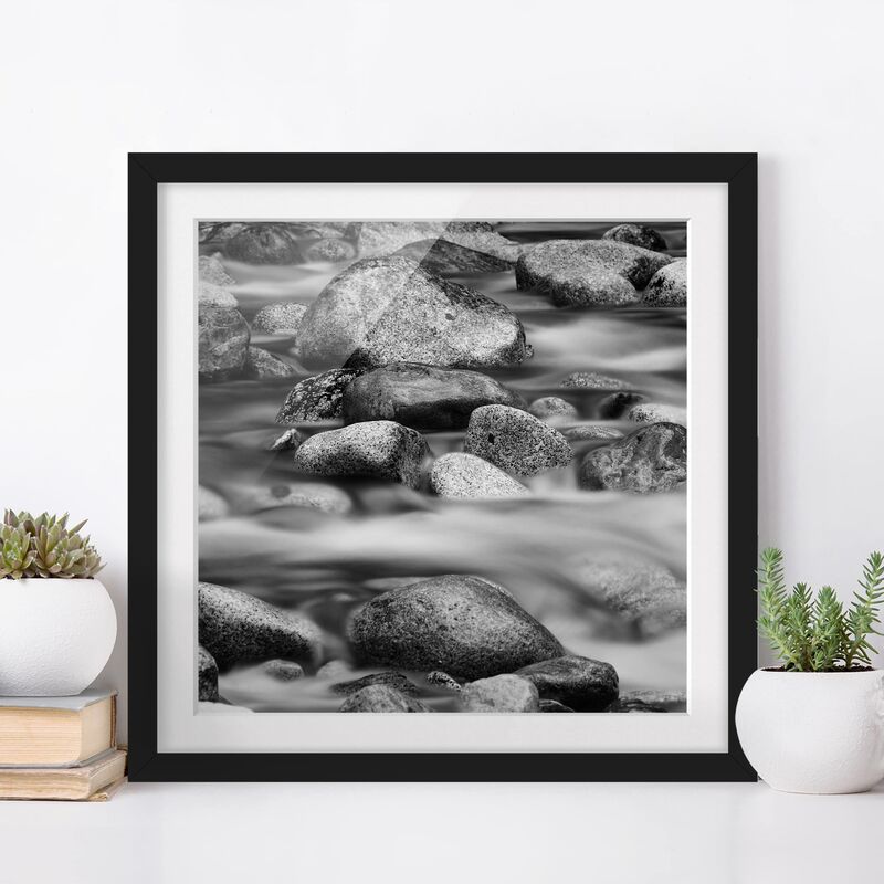 

Póster enmarcado - River In Canada II Dimensión LxA: 70cm x 70cm, Marco: Negro