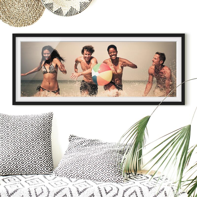 

Póster enmarcado - Rock The Beach Dimensión LxA: 50cm x 130cm, Marco: Negro