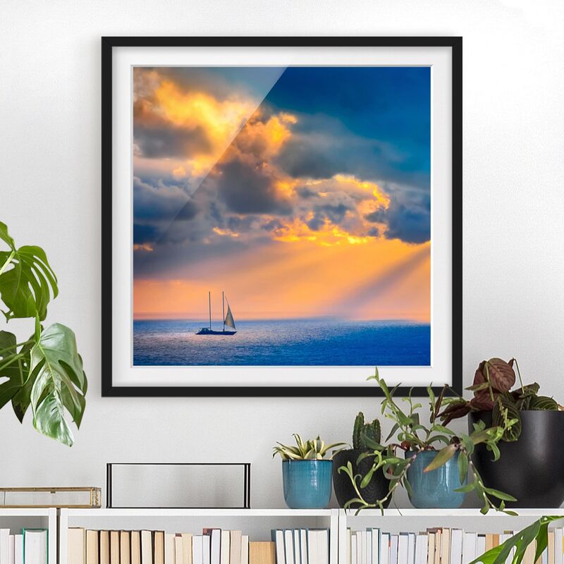 

Póster enmarcado - Sailing The Horizon Dimensión LxA: 30cm x 30cm, Marco: Negro