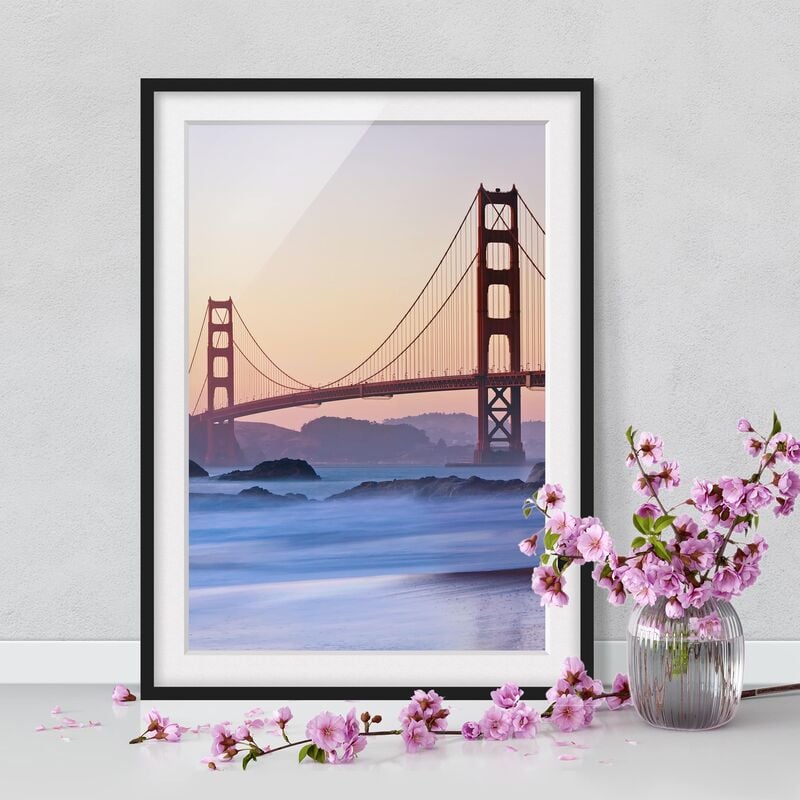 

Póster enmarcado - San Francisco Romance Dimensión LxA: 24cm x 18cm, Marco: Negro