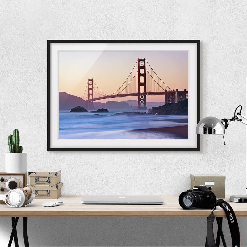 

Póster enmarcado - San Francisco Romance Dimensión LxA: 50cm x 70cm, Marco: Negro