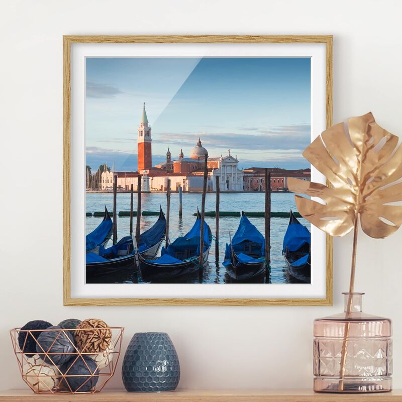 

Póster enmarcado - San Giorgio In Venice Dimensión LxA: 20cm x 20cm, Marco: Roble