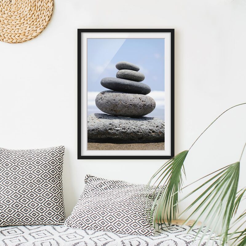 

Póster enmarcado - Sand Stones Dimensión LxA: 40cm x 30cm, Marco: Negro