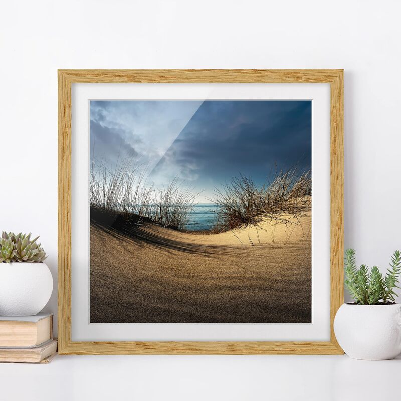 

Póster enmarcado - Sand Dune Dimensión LxA: 70cm x 70cm, Marco: Roble