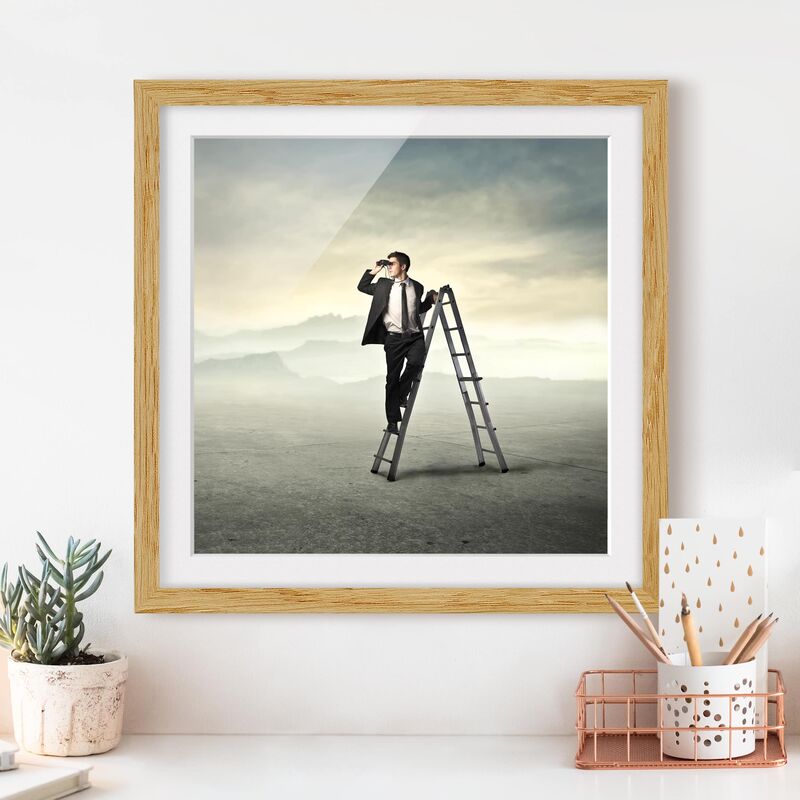 

Póster enmarcado - Scout Dimensión LxA: 30cm x 30cm, Marco: Roble