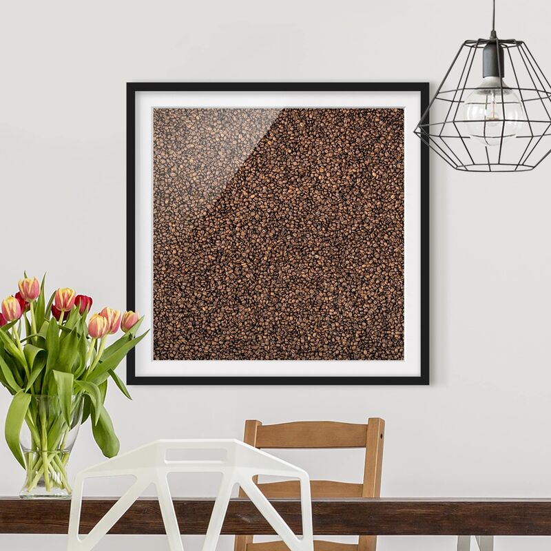 

Póster enmarcado - Sea Of Coffee Dimensión LxA: 70cm x 70cm, Marco: Negro