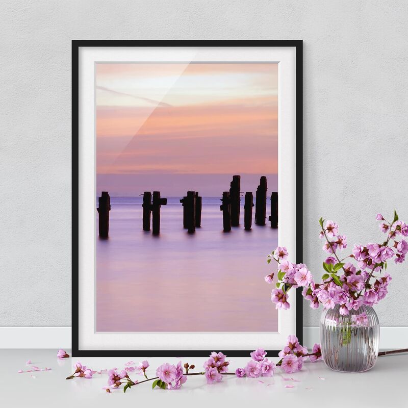 

Póster enmarcado - Sea Romance Dimensión LxA: 24cm x 18cm, Marco: Negro