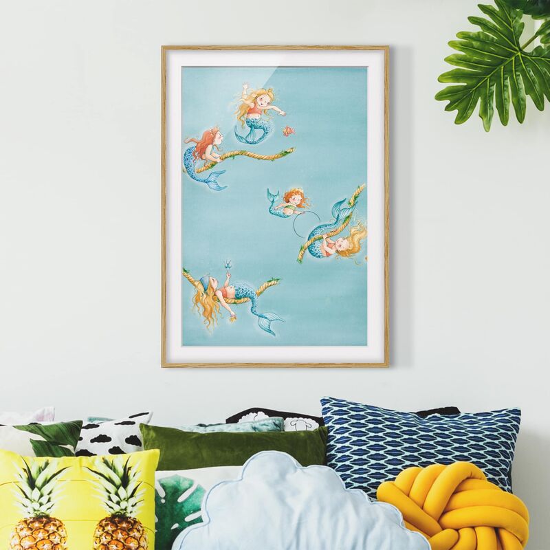 

Póster enmarcado - Seiltänzerin Matilda Dimensión LxA: 70cm x 50cm, Marco: Roble