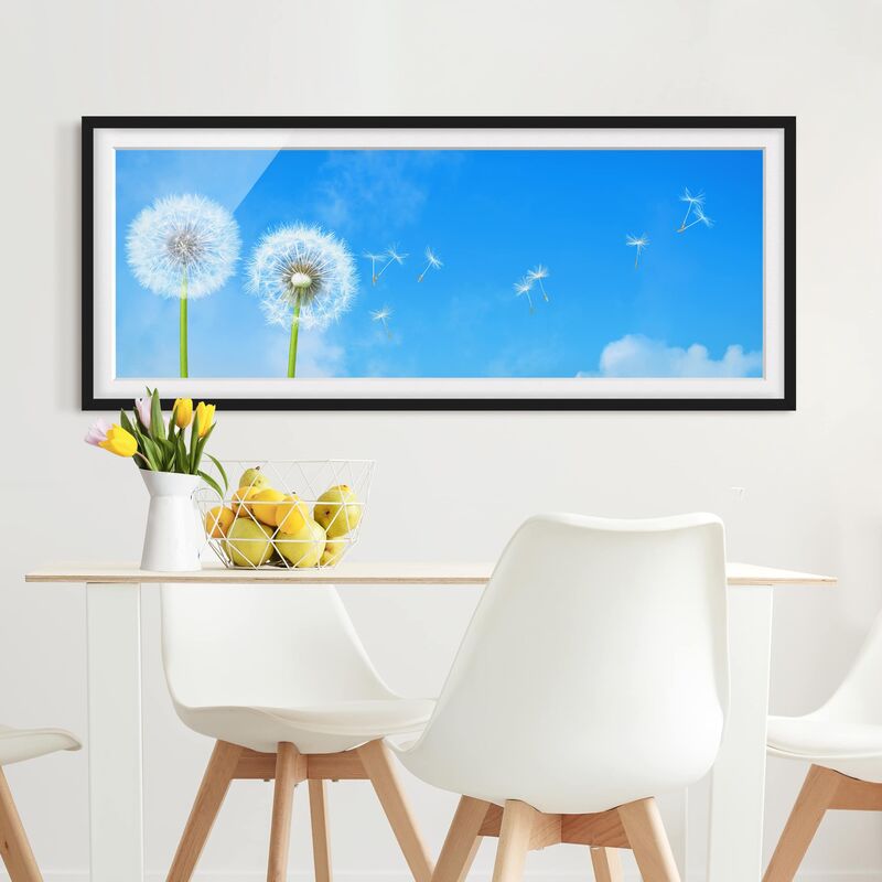 

Póster enmarcado - Semi Volanti Dimensión LxA: 30cm x 75cm, Marco: Negro
