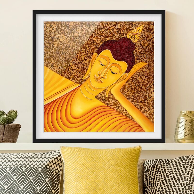 

Póster enmarcado - Shanghai Buddha Dimensión LxA: 50cm x 50cm, Marco: Negro