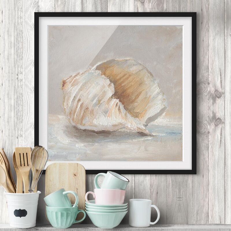 

Póster enmarcado - Shell Study Iv Dimensión LxA: 20cm x 20cm, Marco: Negro
