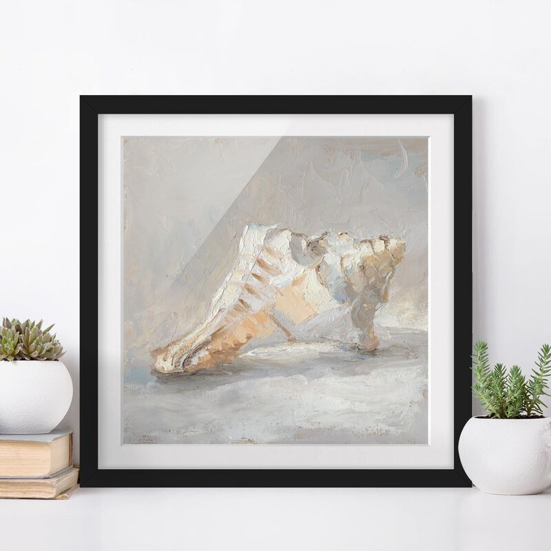 

Póster enmarcado - Shell Study I Dimensión LxA: 20cm x 20cm, Marco: Negro